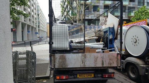 Low-carbon electric van used for garden clearance in West London